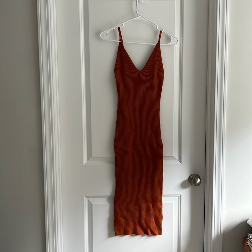 Knit material. Great fall dress from petal & pup